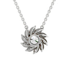 Delicate Floral Diamond Necklace