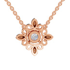 Luminous Halo Diamond Necklace