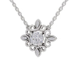 Luminous Halo Diamond Necklace