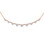 2.97 Carat Diamond Necklace 14K - Rose Gold