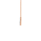 2.97 Carat Diamond Necklace 14K - Rose Gold