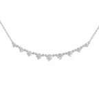 2.97 Carat Diamond Necklace 14K - White Gold
