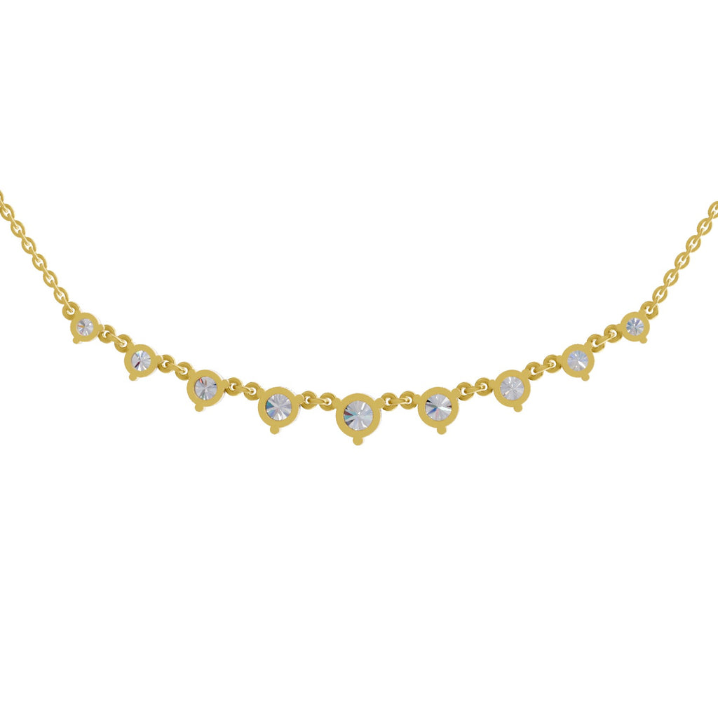 2.97 Carat Diamond Necklace 14K