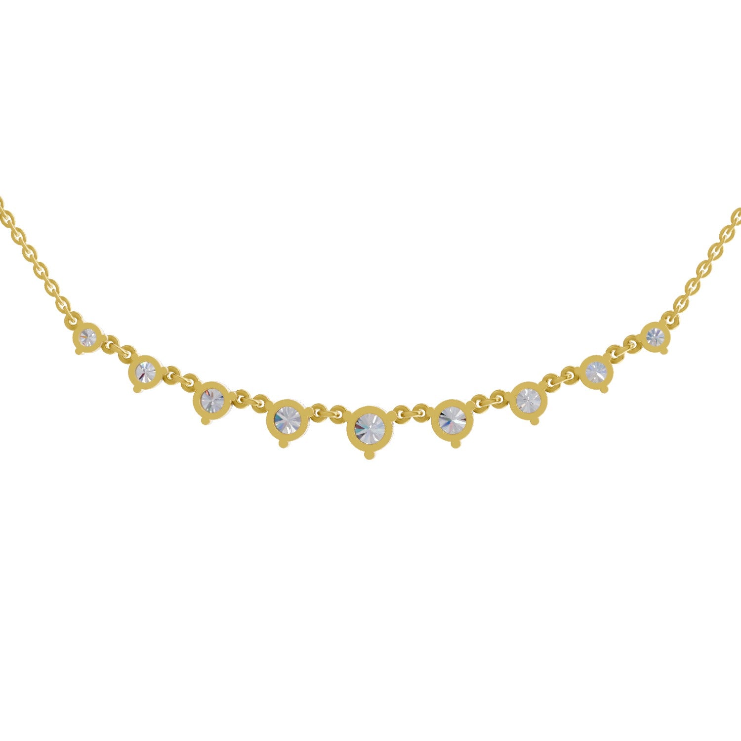 2.97 Carat Diamond Necklace 14K