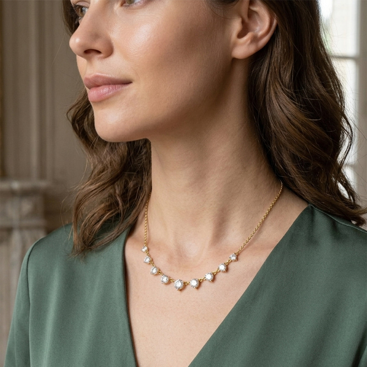 Sparkling Diamond Necklace