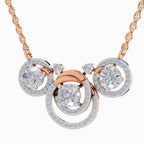 1.94 Carat Celestia Trio Diamond Pendant Necklace 14K - Rose Gold
