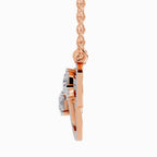 1.94 Carat Celestia Trio Diamond Pendant Necklace 14K - Rose Gold