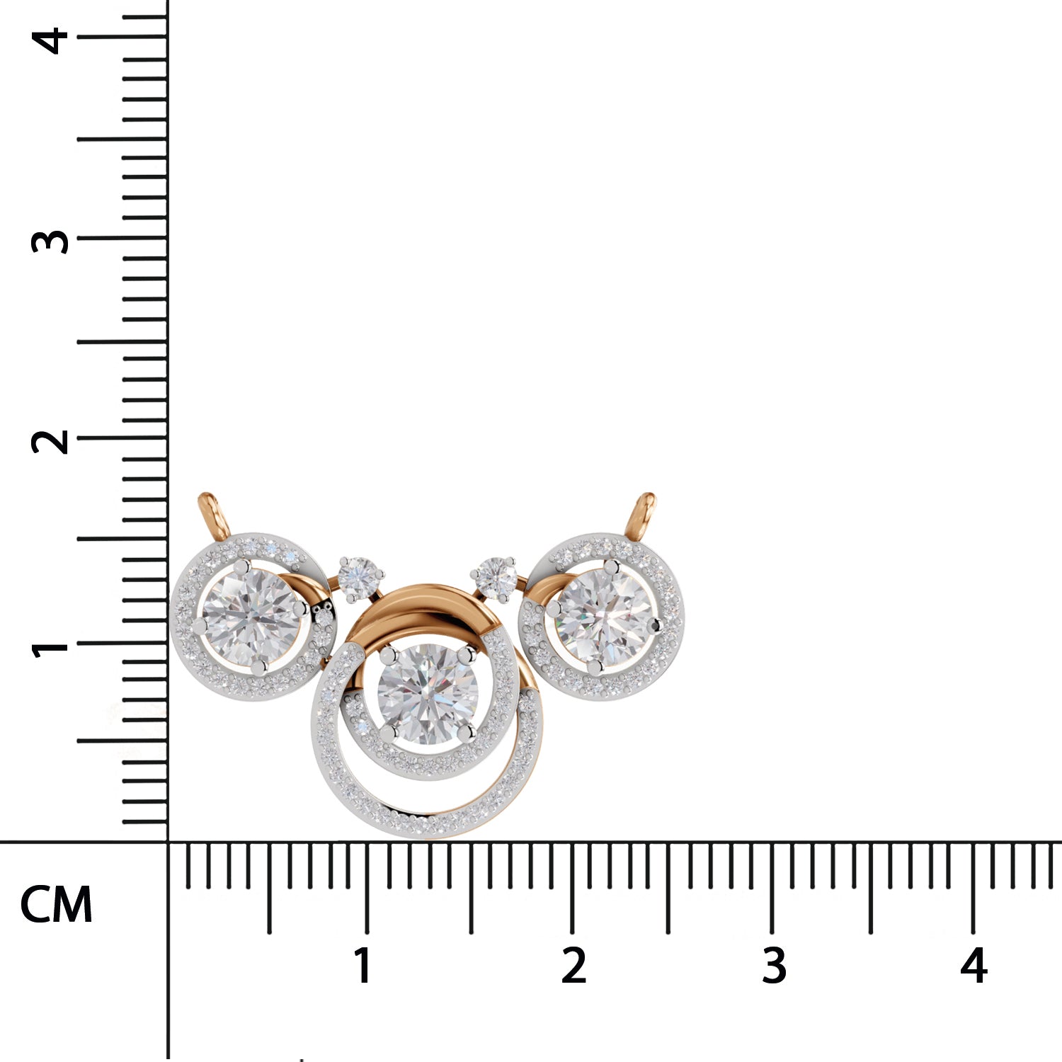 Radiant Celestia Trio Diamond Necklace