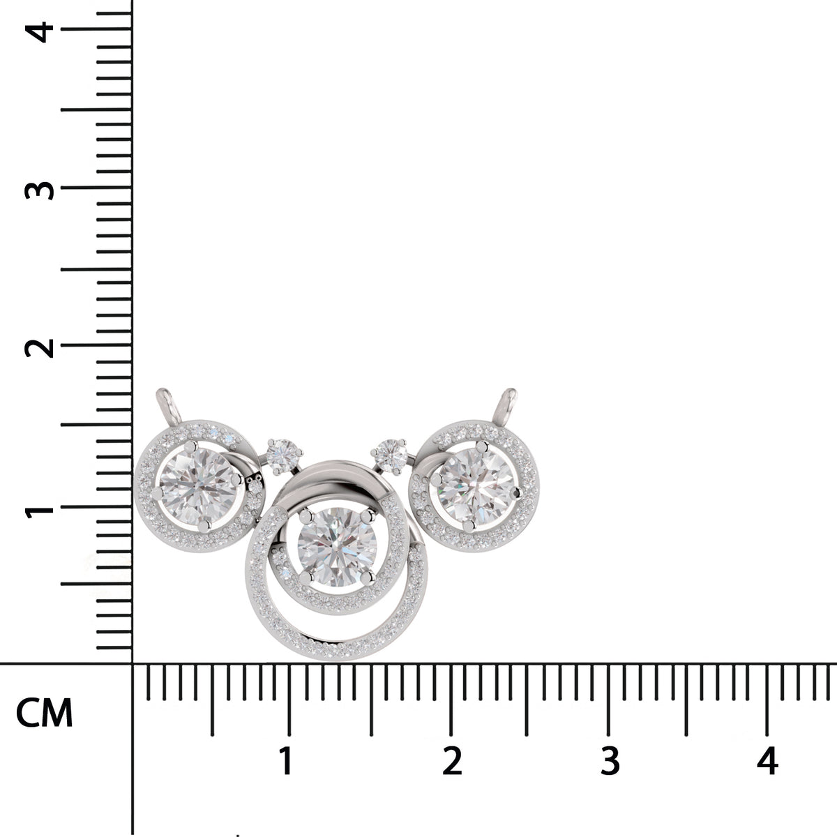 Radiant Celestia Trio Diamond Necklace