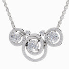 1.94 Carat Celestia Trio Diamond Pendant Necklace 14K - White Gold