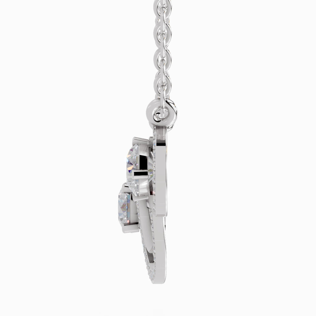 1.94 Carat Celestia Trio Diamond Pendant Necklace 14K - White Gold