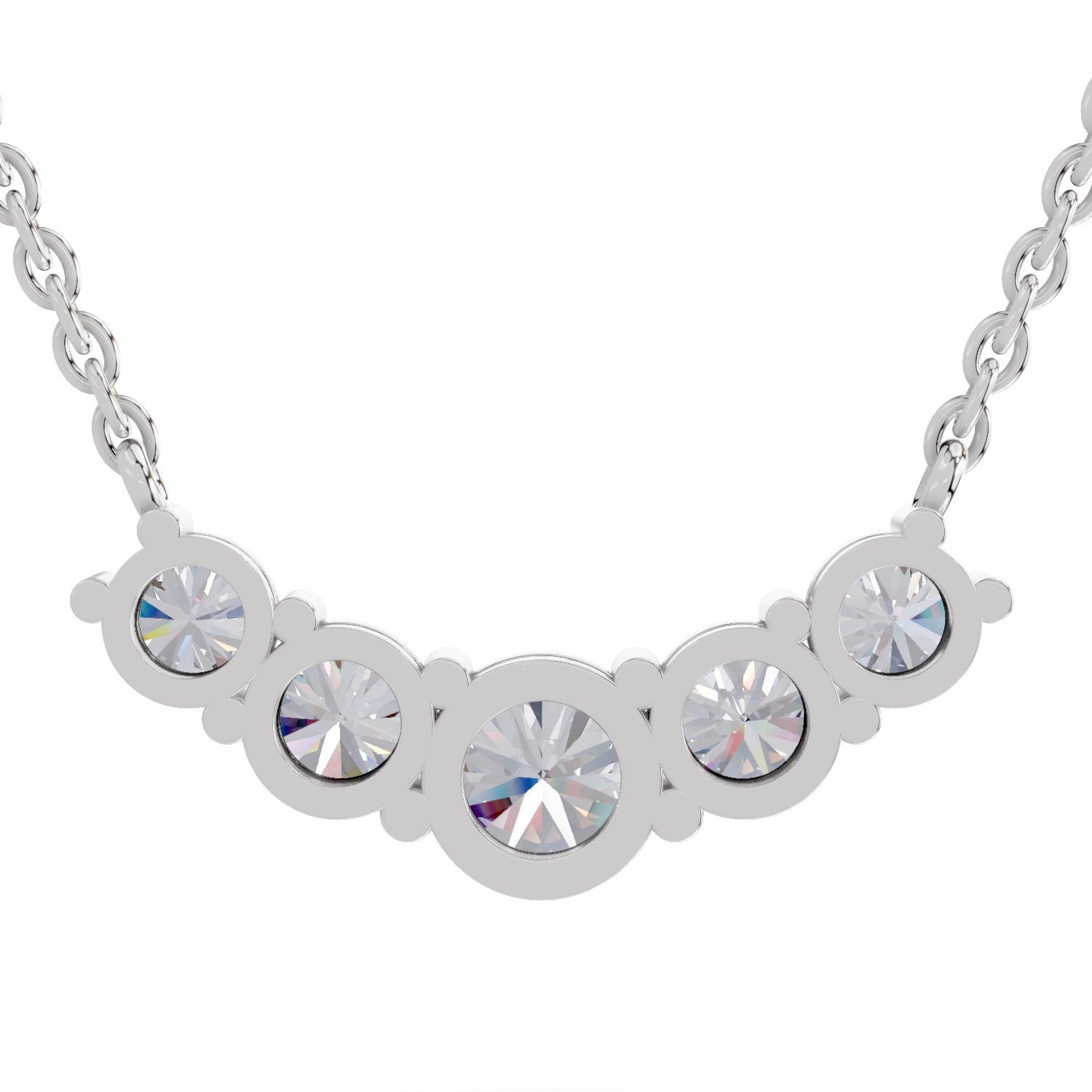 Exquisite Graduated Diamond Necklace
