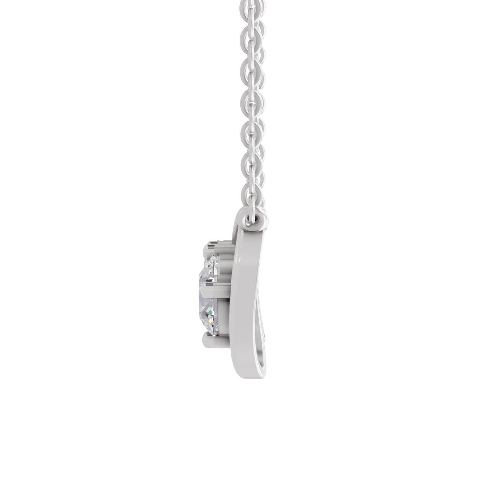 2.5 Carat Eternal Duo Diamond Pendant Necklace 14K - White Gold