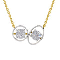 2.5 Carat Eternal Duo Diamond Pendant Necklace 14K