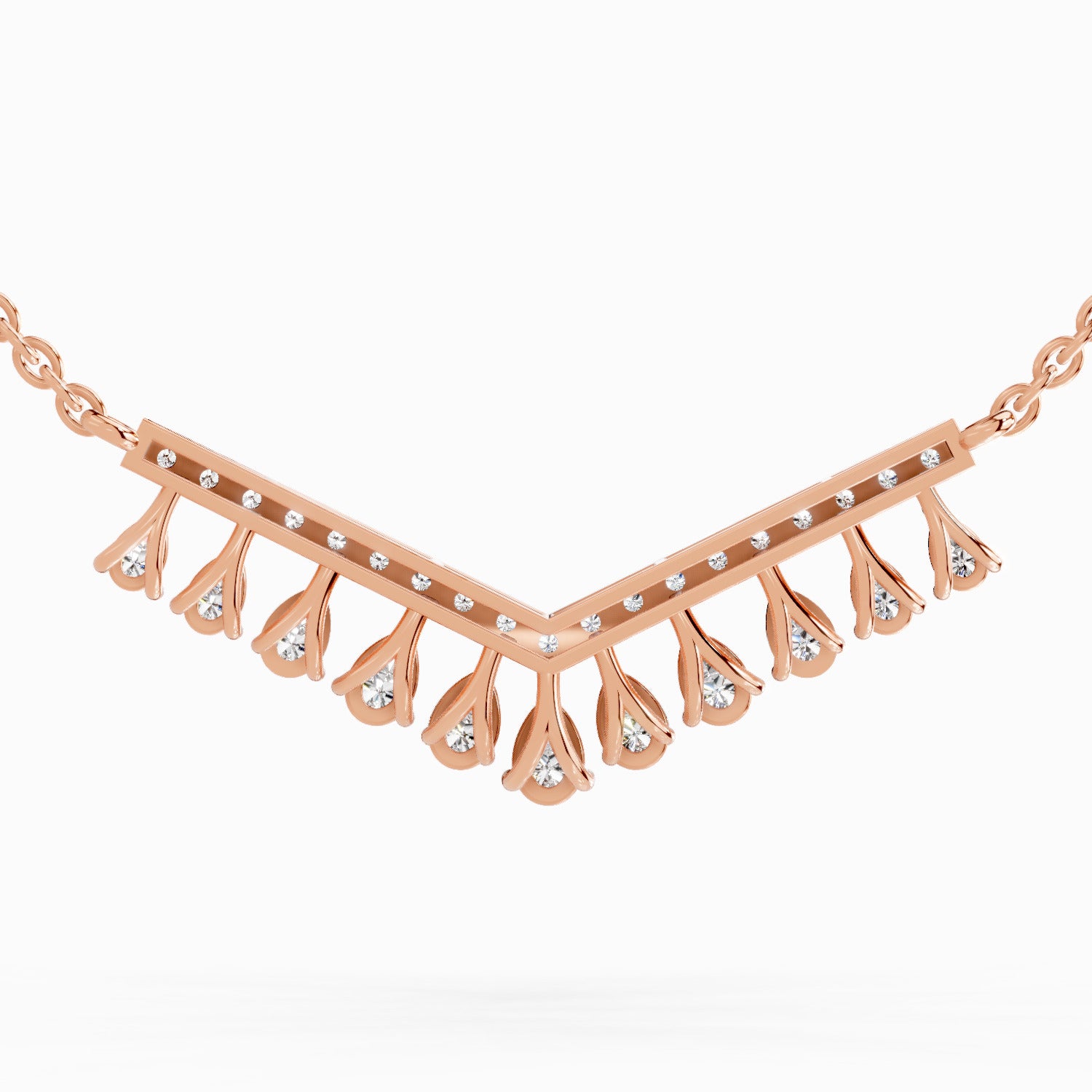 Dreamy Pear Diamond Necklace