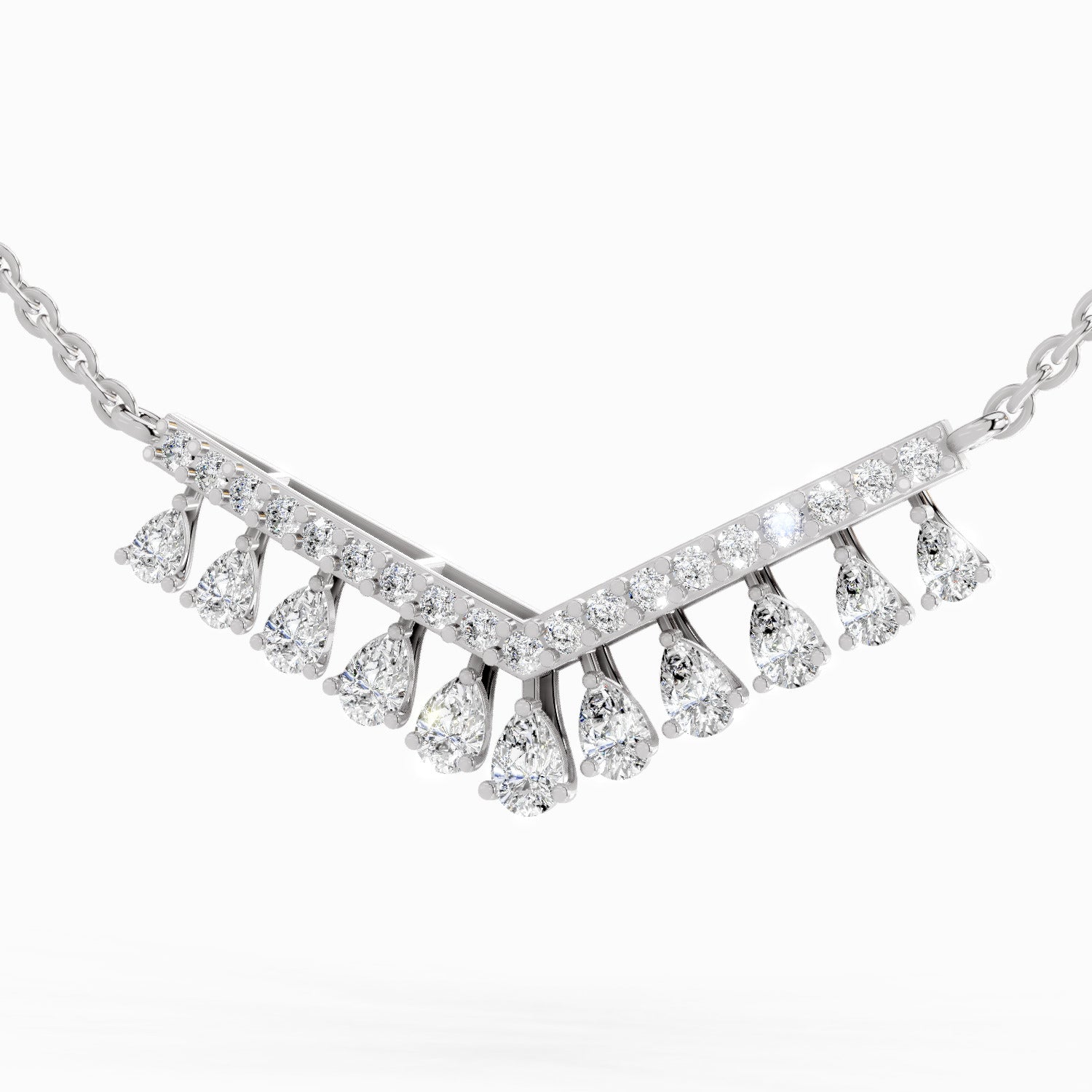 Dreamy Pear Diamond Necklace