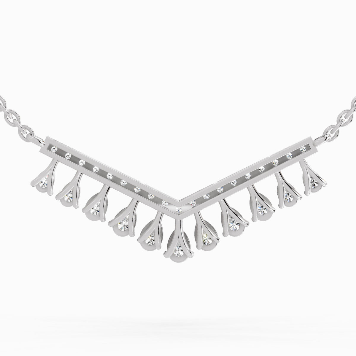 Dreamy Pear Diamond Necklace