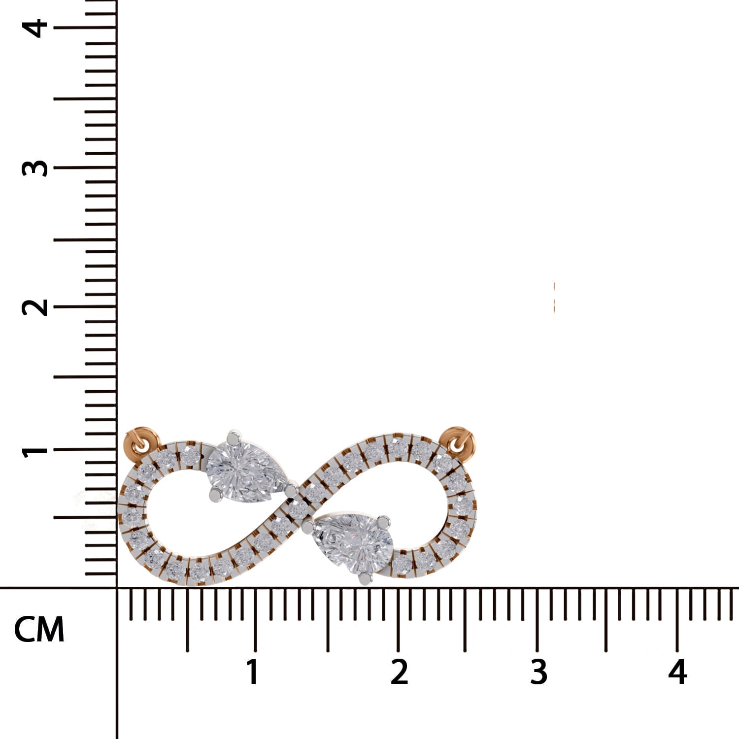 Iconic Pear Infinity Diamond Necklace