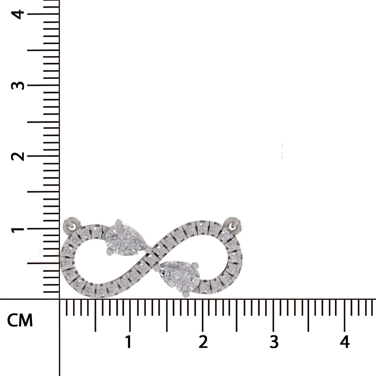 Iconic Pear Infinity Diamond Necklace