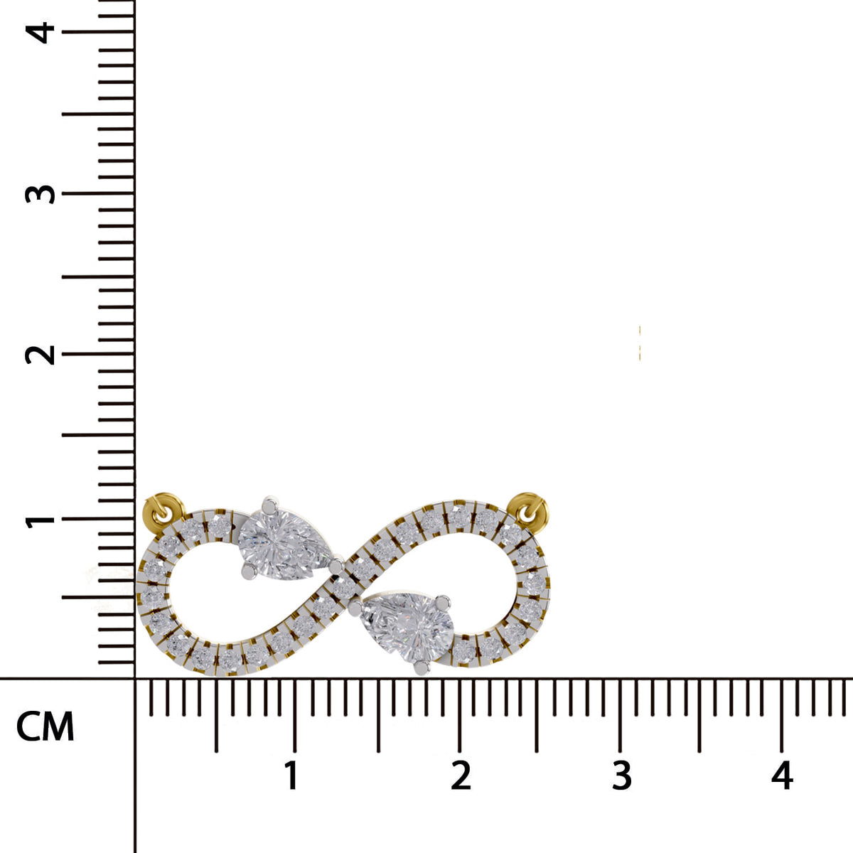 Iconic Pear Infinity Diamond Necklace