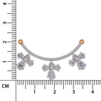 Majestic Pear Floral Diamond Necklace