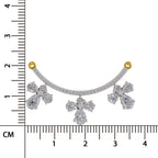 Majestic Pear Floral Diamond Necklace