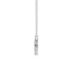 1.91 Carat Pear Floral Drop Diamond Necklace 14K - White Gold