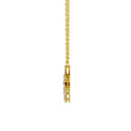 1.91 Carat Pear Floral Drop Diamond Necklace 14K