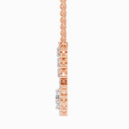 Exquisite Round Floral Diamond Necklace