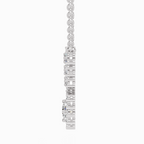 1.16 Carat Round Floral Necklace 14K - White Gold