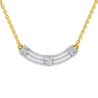 1.1 Carat Trinity Diamond Pendant Necklace 14K