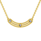 1.1 Carat Trinity Diamond Pendant Necklace 14K