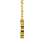 1.13 Carat Graduated Diamond Drop Necklace 14K
