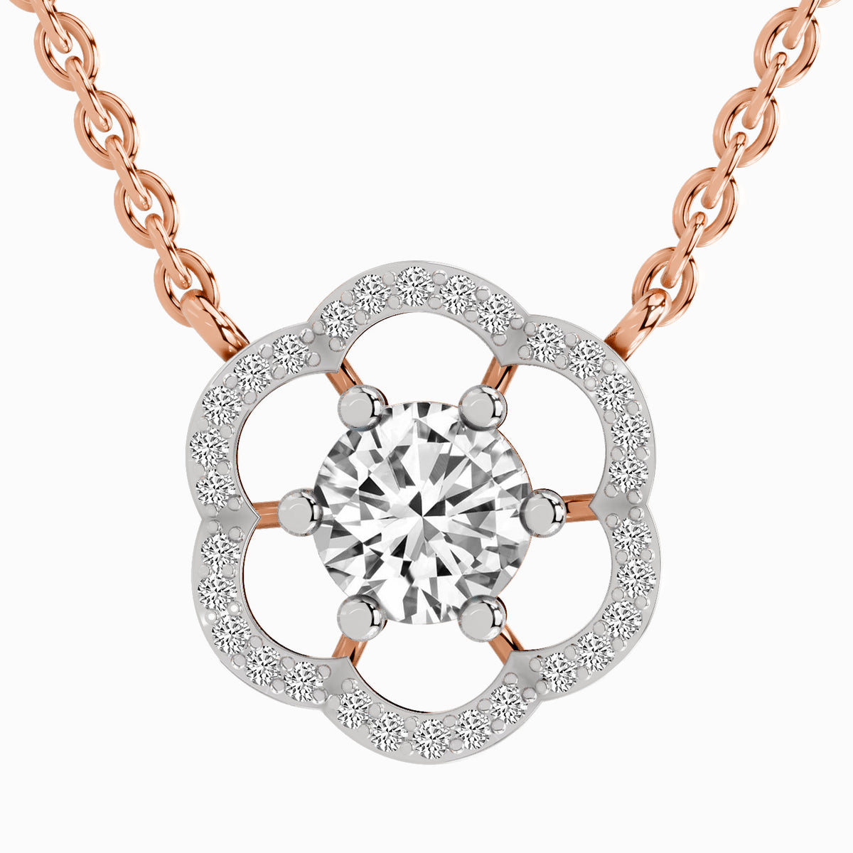 Sublime Floral Diamond Necklace