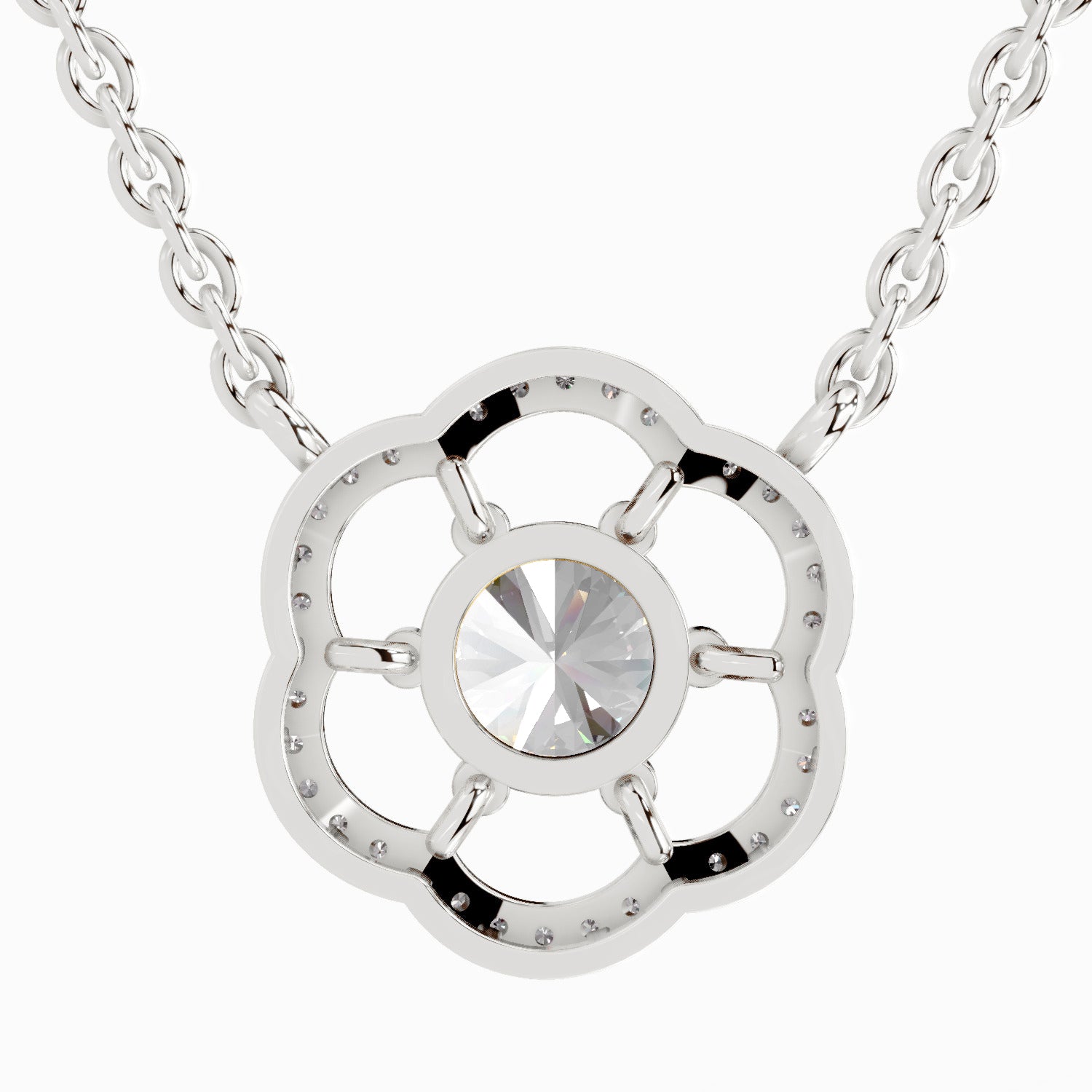 Sublime Floral Diamond Necklace