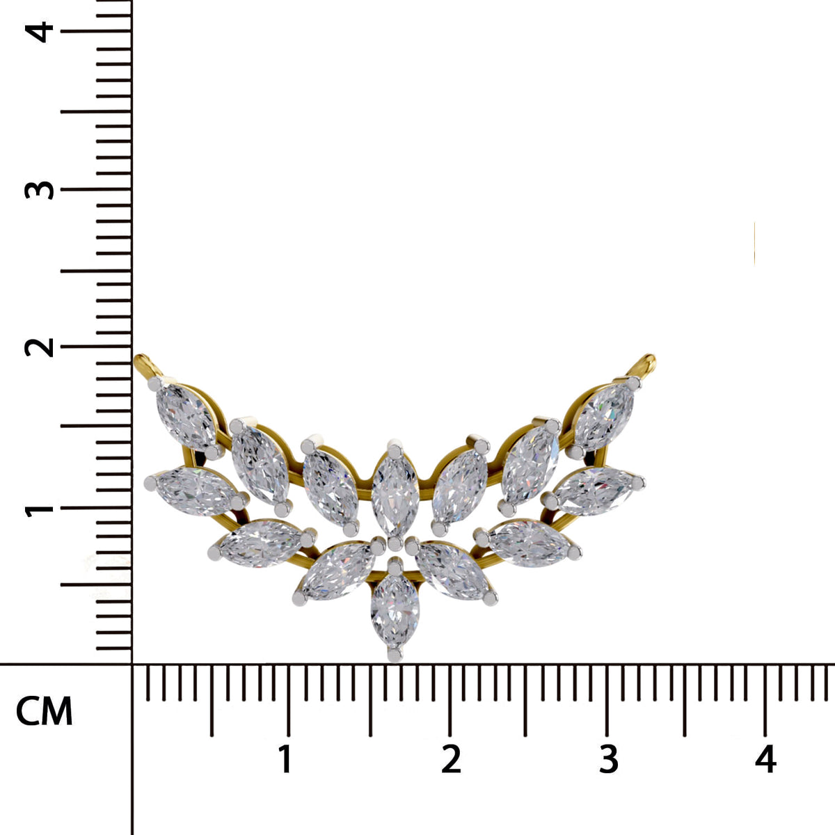 Enchanting Marquise Cluster Diamond Necklace