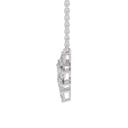 1.82 Carat Marquise Shape Cluster Diamond Necklace 14K - White Gold
