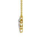 1.82 Carat Marquise Shape Cluster Diamond Necklace 14K