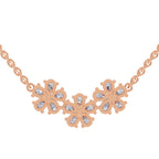 Ethereal Pear Floral Diamond Necklace