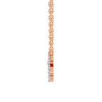 Ethereal Pear Floral Diamond Necklace