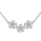 Ethereal Pear Floral Diamond Necklace