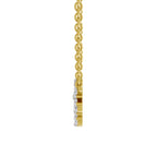 Ethereal Pear Floral Diamond Necklace