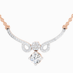 1.09 Carat Graceful Drop Pendant Necklace 14K - Rose Gold