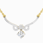 1.09 Carat Graceful Drop Pendant Necklace 14K