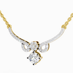 1.09 Carat Graceful Drop Pendant Necklace 14K