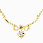 1.09 Carat Graceful Drop Pendant Necklace 14K