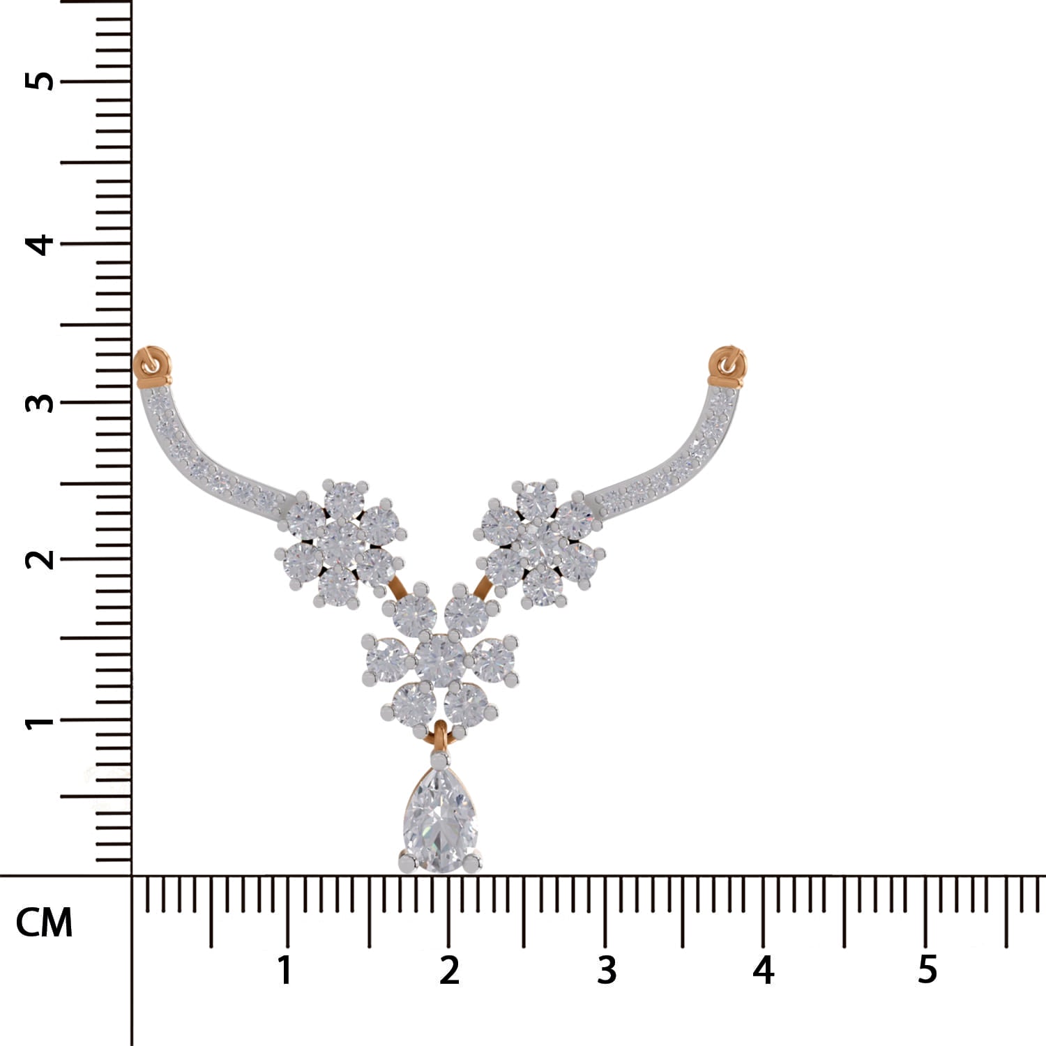 Timeless Floral Cluster Diamond Necklace