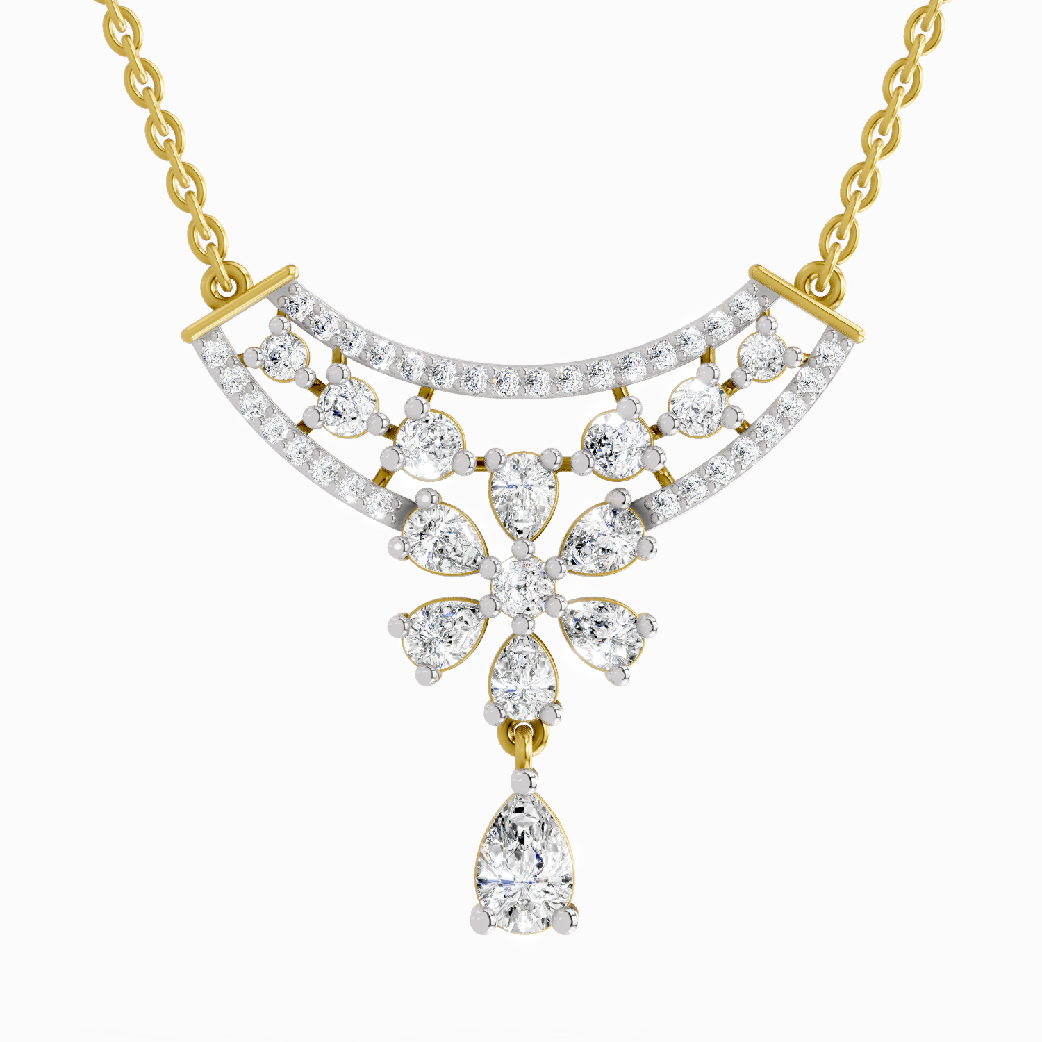 2.06 Carat Fashion Pendant Necklace 14K