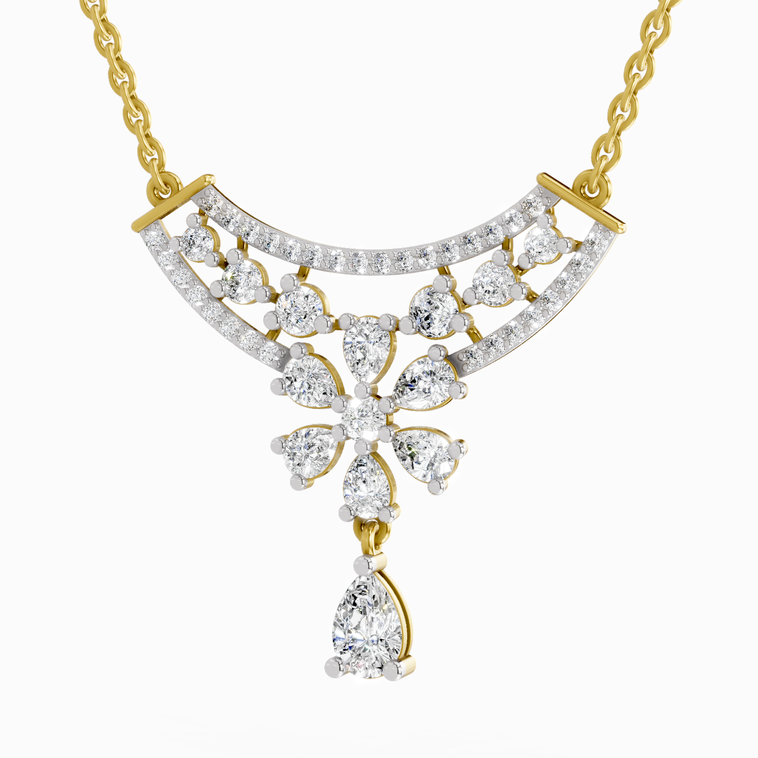 2.06 Carat Fashion Pendant Necklace 14K