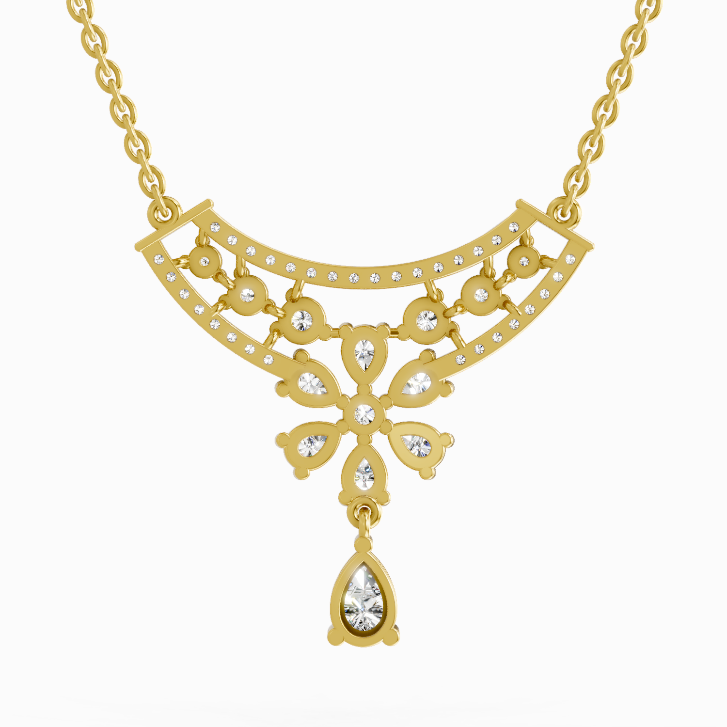 2.06 Carat Fashion Pendant Necklace 14K